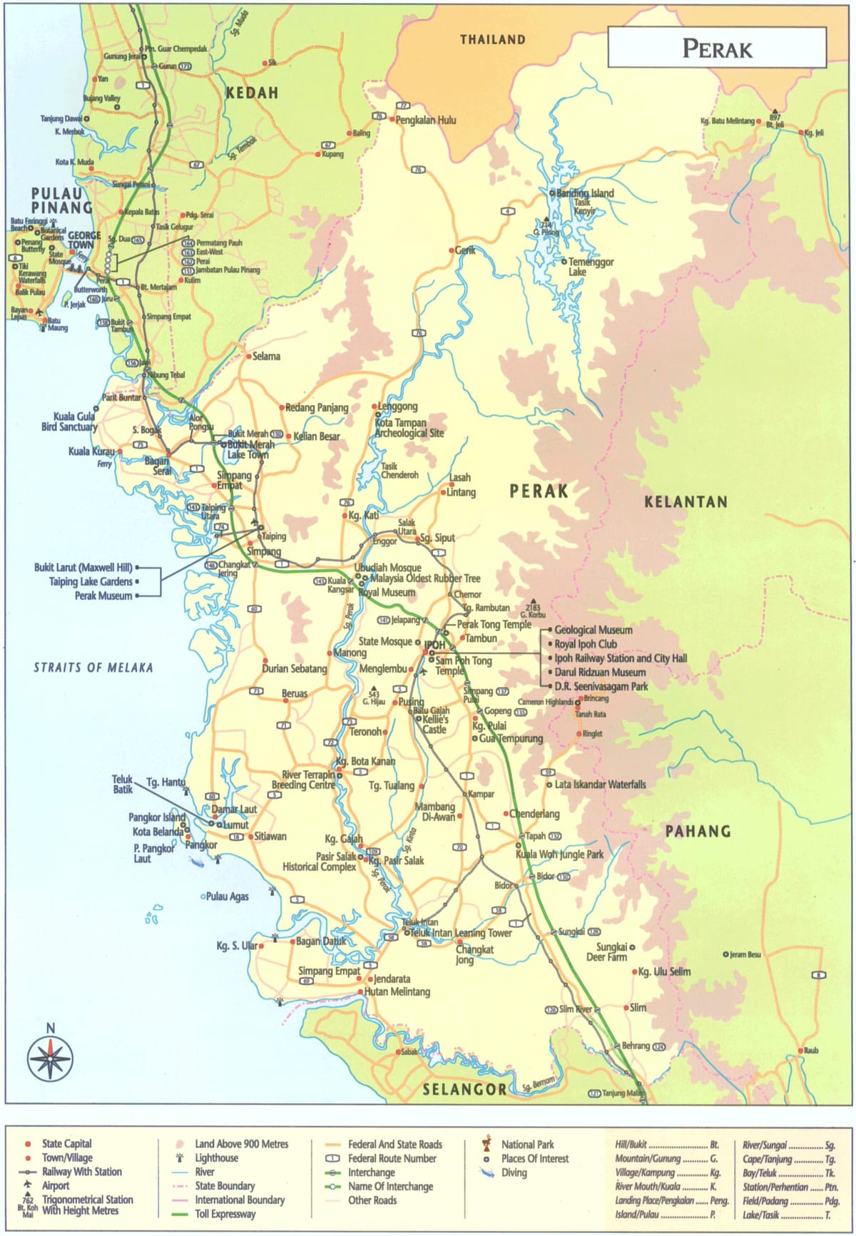 ਨਕਸ਼ਾ ਦੇ perak ਰਾਜ ਮਲੇਸ਼ੀਆ