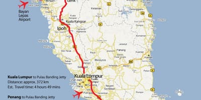 Ipoh ਮਲੇਸ਼ੀਆ ਵਿੱਚ ਨਕਸ਼ਾ