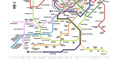 Mrt ਲਾਈਨ 3 ਰਸਤਾ ਦਾ ਨਕਸ਼ਾ, ਮਲੇਸ਼ੀਆ