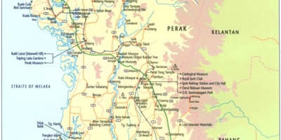ਨਕਸ਼ਾ ਦੇ perak ਰਾਜ ਮਲੇਸ਼ੀਆ